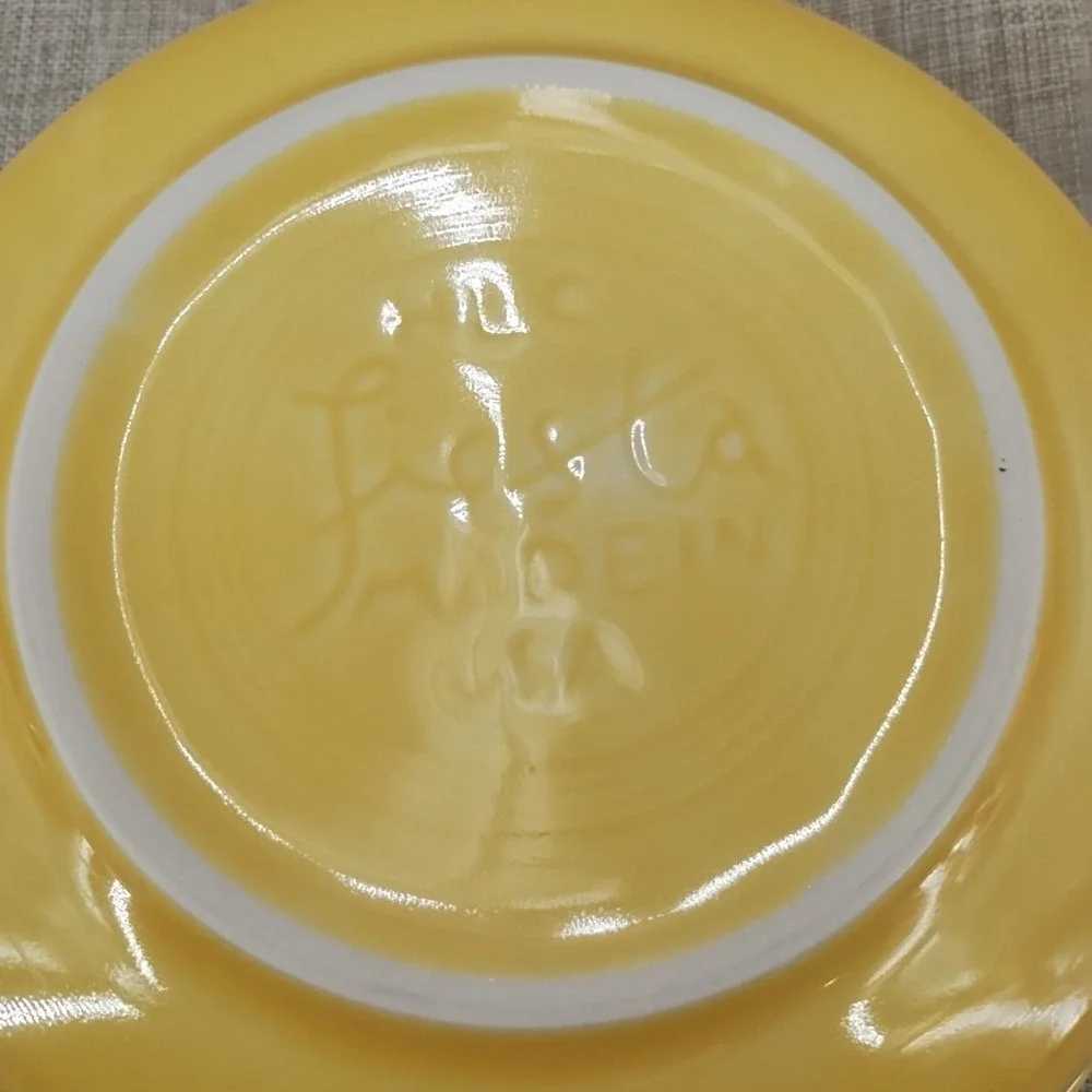 Fiesta Sunflower Classic Rim Dinner Plate & Cereal Bowl Set Ex Cond Retired